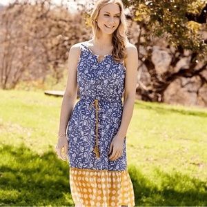 Matilda Jane Blue Ridge Farmhouse Sleeveless Floral Dress ~ New w/ Tags - Medium